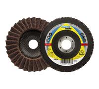 KLINGSPOR Roue à lamelles SMT 800 Ø 125 mm Grain moyen conique INOX corindon normal - 278499