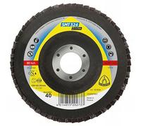 KLINGSPOR Schleifmopteller324 SMT dronco disque CS 455 x 115 x 22,23 mm-grain 40, Disques Abrasifs pour Ponceuse, Roues à Feuillets Abrasif, Lot de 10 Boîtiers Épais 321509