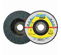 Klingspor SMT 624 Lot de 10 Plateaux Abrasifs 125 x 22,23 mm Grain 60 pour Ponceuse, Meuleuse