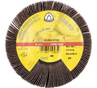 Klingspor WSM 617 Molettes de ponçage LS 309 X, 125 x 20 mm Grain 60 Filetage M 14