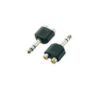 Klinke / Cinch Audio Y-adaptateur [1x une fiche jack 6.35 mm - 2x Cinch-Buchse] noir SpeaKa Profess