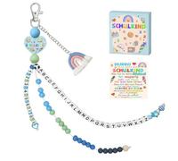 KLINNA Chaîne de calcul de première classe pour fille - Excellent cadeau de rentrée des classes 2025 - Parfait remplissage de sac d'école et porte-bonheur pour la rentrée scolaire - Avec boîte cadeau