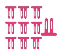 KLINNA PreCut Lot de 10 bandes de kinésiologie pour douleurs au genou - Lot de 10 bandes physiques imperméables et élastiques pour genoux professionnelles prédécoupées comme patch musculaire (rose)