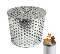 KLINNA Protection anti-feuilles pour gouttières en acier inoxydable 304, protection de tuyau de descente et grille de piège à feuilles pour gouttières et siphon de toit plat, tamis efficace contre les