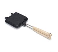 Kliplinc 1 moule à croque-monsieur, anti-adhésif, moule à crêpes, plaque de préparation à collation, plaque en fonte facile à utiliser pour crêpes, muffins, frites, déjeuner