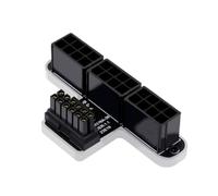 Kliplinc 3X8P bis 40 Series Grafikkarte ATX 3.0 12V HPWR 12+4P 600W 180 Grad Servoenkungsanschluss Langlebig Einfach zu Bedienen Silber A