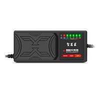 Kliplinc Chargeur 72 V 20 Ah pour véhicules électriques, 7 voyants lumineux, indicateur de puissance, protection contre les fuites de courant/impulsion complète, prise européenne