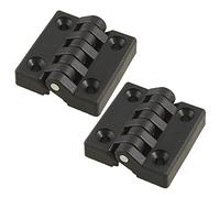 Kliplinc Lot de 2 charnières à roulement à billes en plastique pour porte d'armoire 40 x 40 mm