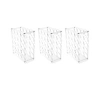 Kliplinc Lot de 3 porte-rouleaux de papier vinyle en acrylique avec 60 l - Étagères de rangement en vinyle - Support de rouleau de vinyle - Organisateur de rangement en vinyle