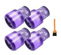 Kliplinc Lot de 4 éléments filtrants HEPA arrière pour Batterie d'aspirateur SV14