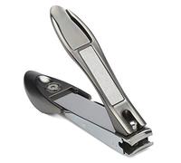 KLIPP Coupe-ongles avec récupérateur - Coupe-ongles robuste en acier inoxydable pour les ongles des doigts et des orteils avec lames chirurgicales incurvées et lime à ongles intégrée