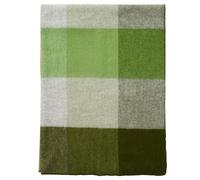 Klippan Yllefabrik Couverture en laine Block 130x180 cm Green