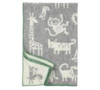 Klippan Yllefabrik Couverture en laine Jungle gris