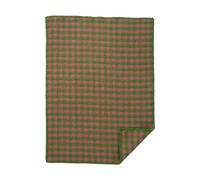 Klippan Yllefabrik Couverture pour enfant Dogtooth 65x90 cm Green-pink