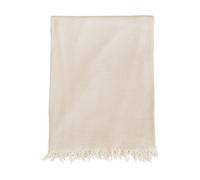 Klippan Yllefabrik Plaid Boheme en coton 130x170 cm Beige