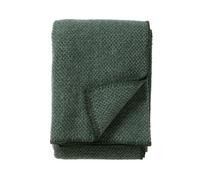 Klippan Yllefabrik Plaid en laine Domino vert
