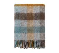 Klippan Yllefabrik Plaid en laine Gotland 130x200 cm Multi-turquoise