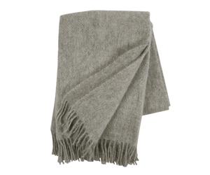 Klippan Yllefabrik Plaid en laine Gotland 130x200cm Gris nature