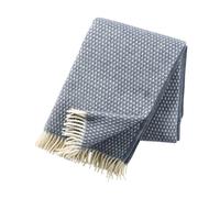 Klippan Yllefabrik Plaid en laine Knut bleu