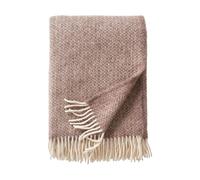 Klippan Yllefabrik Plaid en laine Lima 130x200 cm Sand