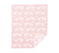 Klippan Yllefabrik Plaid pour enfant Bää coton Soft pink. 70x90 cm