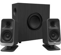 Klipsch ProMedia Lumina 2.1 Enceinte de Bureau - Son américain légendaire, USB-C, Bluetooth 5.3, éclairage Individuel, Caisson de Basses Compact, Noir