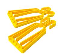 KlipSki Porte-Skis et bâtons en Jaune (la Paire) - Rapide et Simple d’Emploi, pour Les Experts comme pour Les Bambins