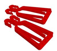 KlipSki Porte-Skis et bâtons en Rouge (la Paire) - Rapide et Simple d’Emploi, pour Les Experts comme pour Les Bambins