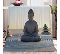KLJFIGUT Plaid Polaire 180x220 Statue de Bouddha Douce Couverture en lit 2 Personnes en Flanelle, Plaid Canape Grande Taille Jeté de Canapé, Peluche Couverture Adulte et Enfants