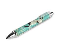 KLJHNVBM Stylos à bille Goat Frolic - Encre noire à pointe fine de 0,5 mm, écriture lisse et prise en main confortable pour le bureau et la maison, matériau PC durable, excellente idée cadeau