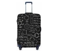 KLJnmbb Abstrait Science Chimie Illustration Impression 3D Valise Extensible Universelle Élastique Bagages Protecteur Pochette Vacances Voyage, Noir , S, Bagage à main
