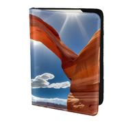 KLJnmbb Arches National Park-Standard Print Passeport Portefeuille de voyage compact et élégant pour homme et femme 14 cm
