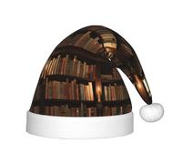 KLJnmbb Bibliothèque Bibliothèque Imprimée Livre Enfants Adultes Chapeau Elfe de Noël Fête Vacances Chapeaux Hiver Noël Nouvel An