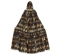 KLJnmbb Cape à capuche africaine avec imprimé tribal pour adultes, costume de carnaval, cosplay, fête, accessoires d'extérieur
