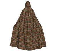 KLJnmbb Cape à capuche africaine classique imprimée pour cosplay, carnaval, fête, événements de spectacle, unisexe