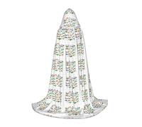 KLJnmbb Cape à capuche élégante d'apprentissage des lettres de l'alphabet avec imprimé dinosaures pour adultes, adolescents, enfants, variété de magicien, Robehalloween carnaval, cosplay
