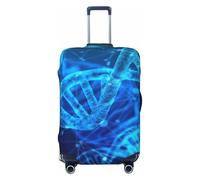 KLJnmbb DNA Chain Housse de protection universelle pour valise, élastique, lavable, Noir , S