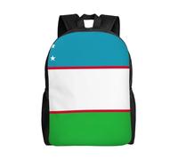 KLJnmbb Drapeau de la République d'Ouzbékistan Imprimé Hommes Femmes Élégant Sac à dos imperméable pour Voyage Randonnée Camping Léger Daypack