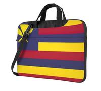 KLJnmbb Drapeau du royaume d'Hawaï imprimé sac pratique élégant et protecteur pour ordinateur portable sac souple polyvalent pour femmes hommes, Noir , 14 inch