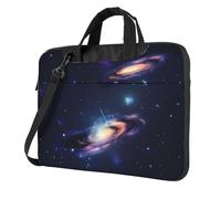 KLJnmbb Galaxy In The Universe Sac pratique élégant et protecteur pour ordinateur portable Sac souple polyvalent pour homme et femme, Noir , 14 inch
