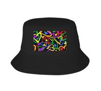 KLJnmbb Gay Pride Chapeau de pêcheur respirant pour adulte Motif arc-en-ciel