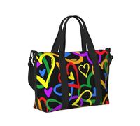 KLJnmbb Gay Pride Sac à main de voyage pour femme et homme avec bandoulière pour week-end, escapade, gym, vacances