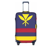 KLJnmbb Housse de protection élastique lavable anti-rayures pour valise, motif drapeau du royaume d'Hawaï, blanc, M