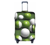 KLJnmbb Housse de protection élastique lavable anti-rayures pour valises Motif balle de golf, blanc, S