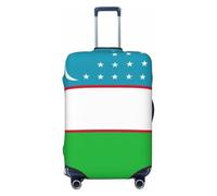 KLJnmbb Housse de protection élastique universelle avec motif drapeau de la République d'Ouzbékistan, Noir , M, Bagage à main