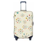 KLJnmbb Housse de protection élastique universelle pour valises - Imprimé rétro moderne, Noir , M, Bagage à main