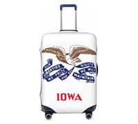 KLJnmbb Housse de protection universelle élastique et lavable avec drapeau de l'État de l'Iowa, Noir , S