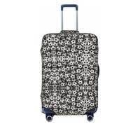 KLJnmbb Housse de protection universelle élastique lavable pour valise Motif football, Noir , XL