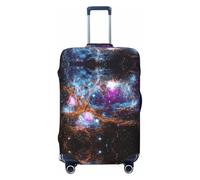 KLJnmbb Housse de protection universelle élastique lavable pour valise Motif univers galaxie espace, Noir , M