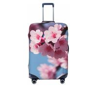 KLJnmbb Housse de protection universelle pour valise de voyage élastique lavable Motif fleurs de cerisier, Noir , S